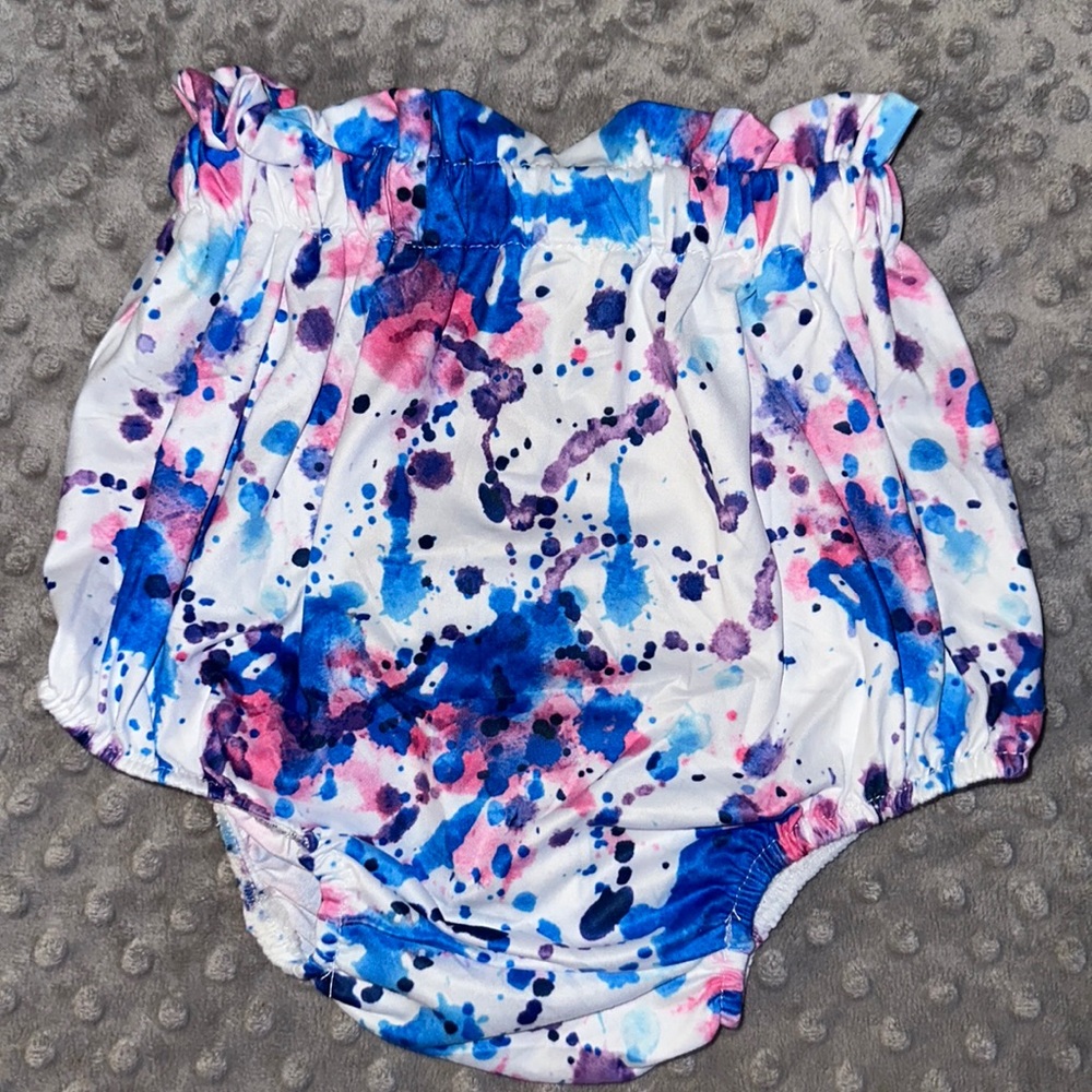 Lilly in the Ally tie dye bummies